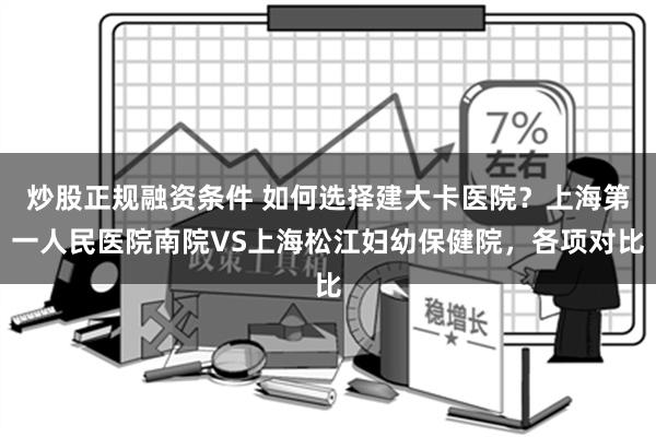 炒股正规融资条件 如何选择建大卡医院？上海第一人民医院南院VS上海松江妇幼保健院，各项对比