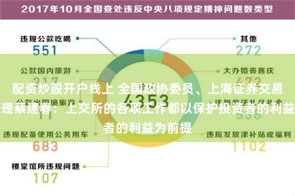 配资炒股开户线上 全国政协委员、上海证券交易所总经理蔡建春：上交所的各项工作都以保护投资者的利益为前提